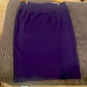 Women’s Worthington Pull On Pencil Skirt- dark navy blue sz L